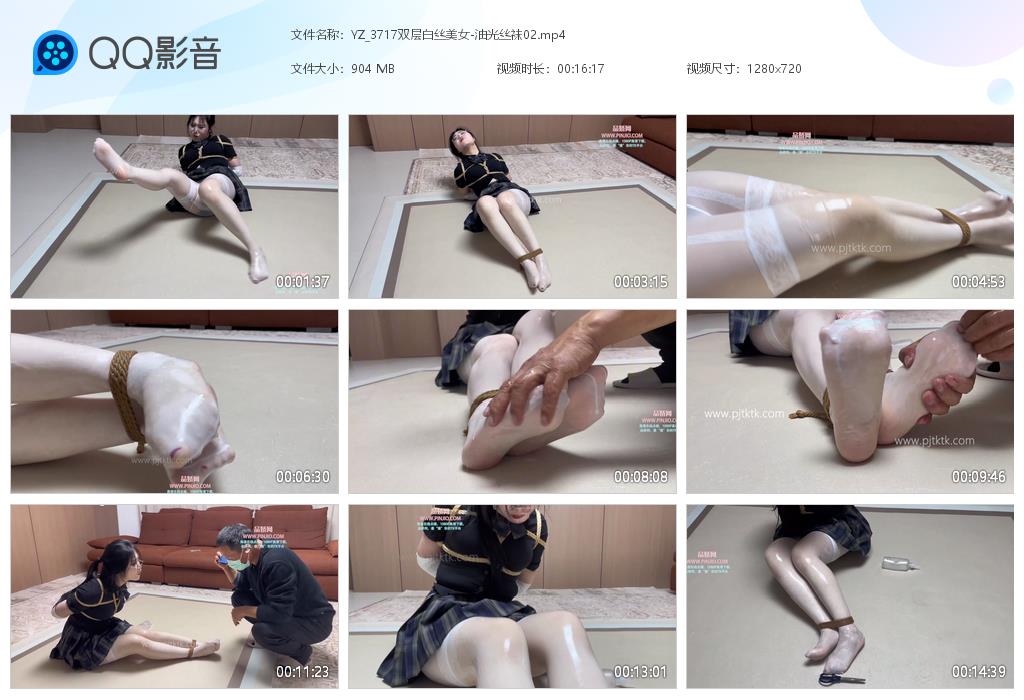 YZ_3717双层白丝美女-油光丝袜02